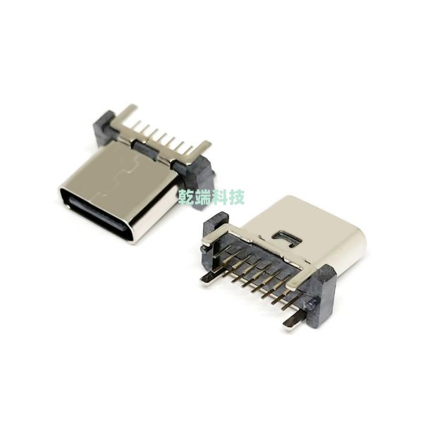 Typec CF 立插 DIP 16PIN C7025 LCP黑色 H=8.8