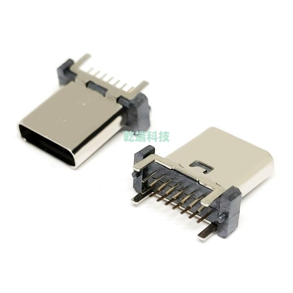 Typec CF 立插 DIP 16PIN C7025 LCP黑色 H=10.5
