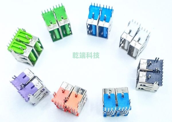 USB AF 10.0 侧插无边铁壳 O型脚 白胶PBT H62